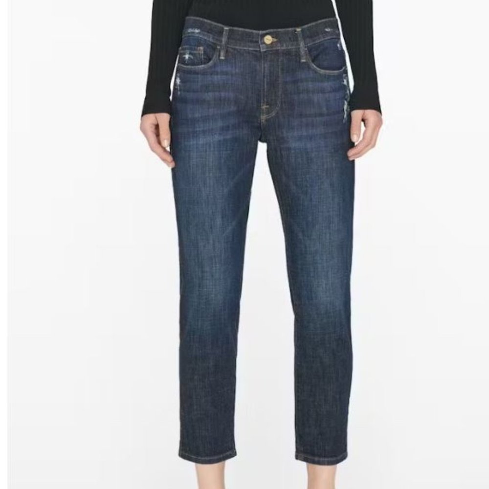 Frame Le Garcon Crop in Covant